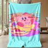 Kirby Cozy Flannel Blanket, Comfortable Warm Throw Blanket for Bedroom Sofa Home Use