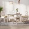 Seat Cushions 4 pcs Cream 40 x 40 x 6 cm Fabric