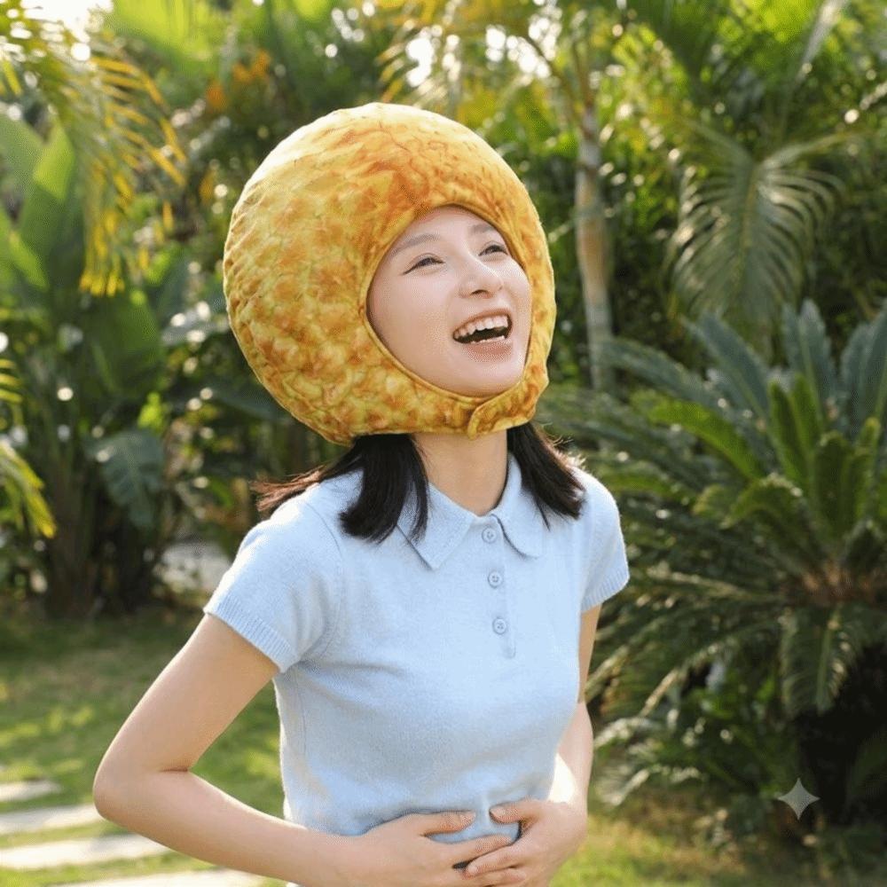 Soft Comfortable Durian Plush Hat Cartoon Durian Photo Hat Simulation Fruit Hat Themed Event