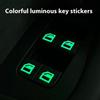 Car Interior Luminous Button Stickers Window Switch Glow