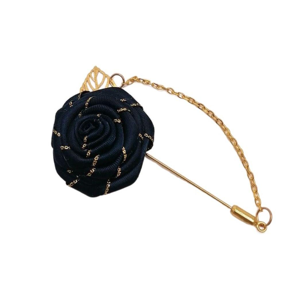 Аксессуары Цветной лист лацкан украшение роза воротник игла мужской корсаж ткань цветочный значок