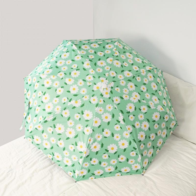 Automatic Manual Folding Umbrella Sun Rain Protection UPF50 Black Coating Cartoon Design 8-Rib Lightweight Adult