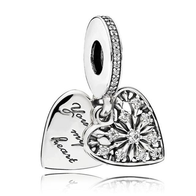 Новинка, подвеска из стерлингового серебра 925 пробы, от руки, мама, сердце и крылья ангела, подвеска в виде генеалогического дерева, бусина, подходит для модного браслета, ювелирные изделия своими руками