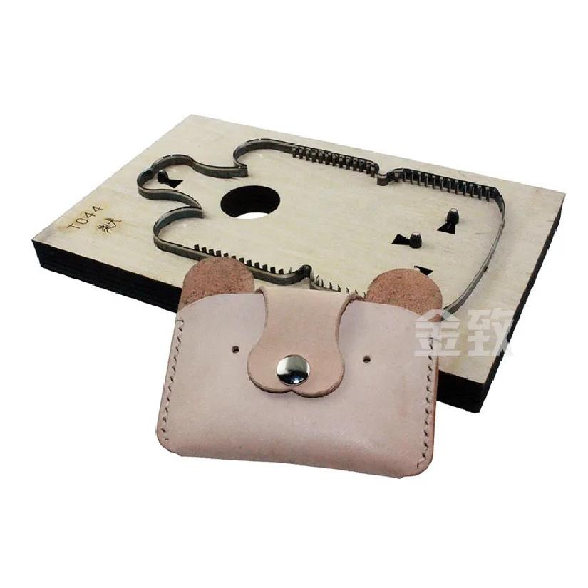 Shiba Inu Dog Card Package Knife Mold Dog Year Theme Handmade Leather Goods Wallet Laser Knife Mold Can Be Customized