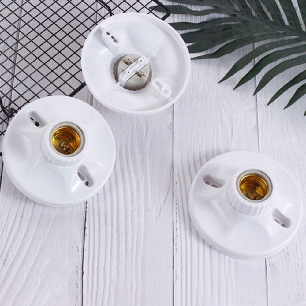 Главная E27 Резьбовые лампы Адаптер Светодиодный патрон для лампочки Цоколь лампочки Круглый патрон для лампы