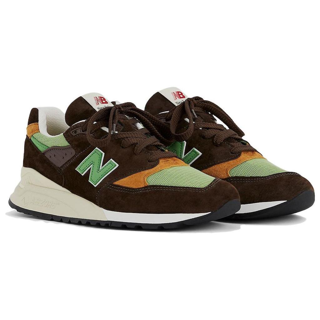 Teddy Santis x New Balance 998 Сделано в США Коричневый Зеленый Мужские Кроссовки U998BG