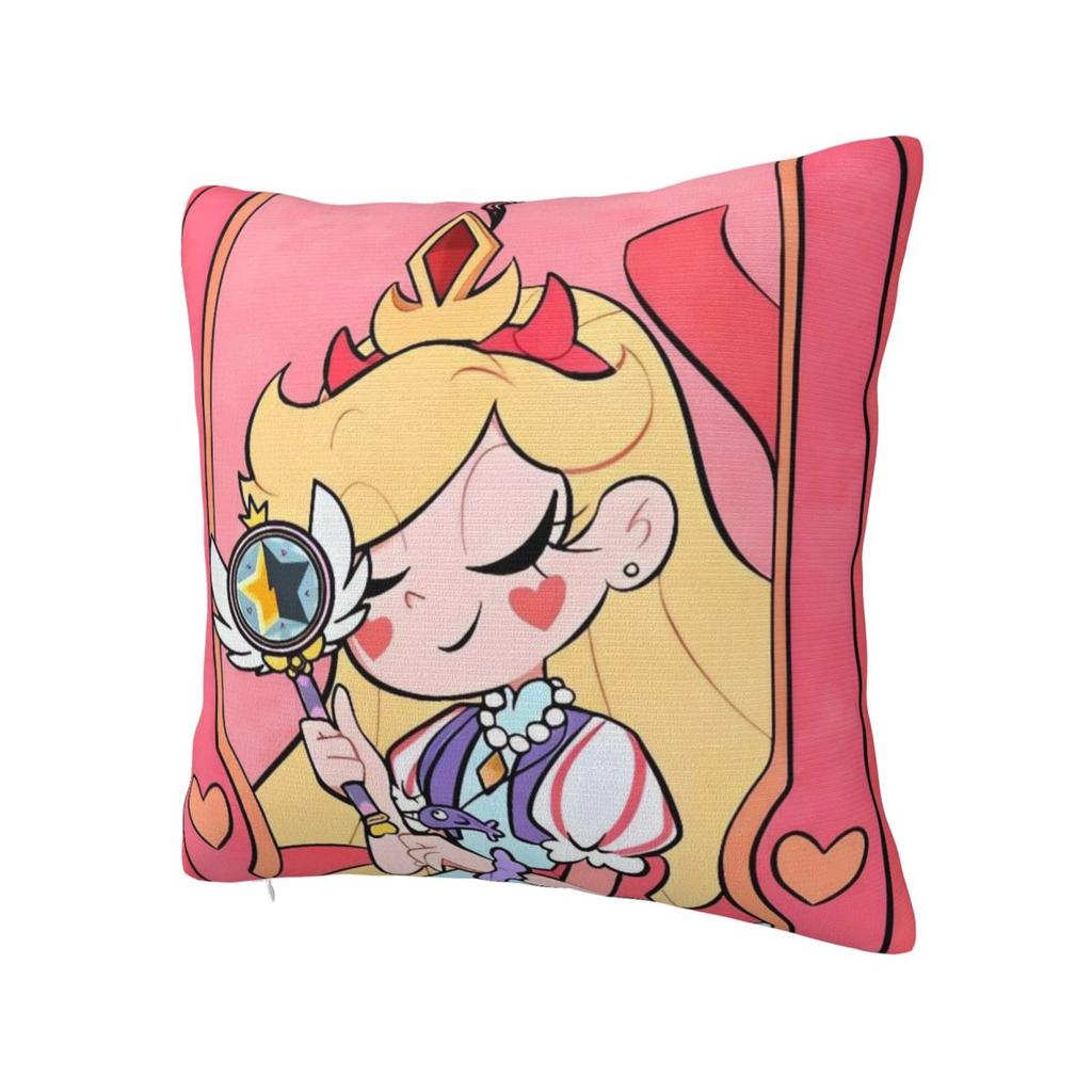 Pillow Cover Star Vs The Forces Of Evil Graphic Cushion Cover Retro Trendy Pillow Case For Sofa Home Decoration Pillowcases
