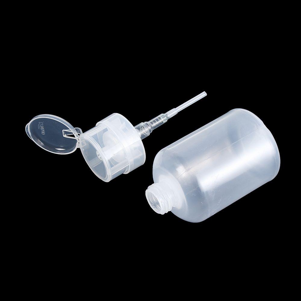 200mL UV Gel Cleaner Pump Dispenser Container Empty Bottle Clean Acetone  Nail Polish Remover