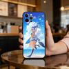 Чехол Genshin Impact Kinich Mualani из мягкого силикона, черный, Чехол для телефона для iPhone 17,16,15,14,13,12,11 Plus,Pro Max,XS