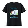 Get FiT T Shirt Start Walking tee Fitness tees exercise gift for walker classic vintage Washed Comfortable designer clothes