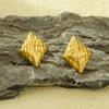 GEMCHIC Women's Stainless Steel Geometric Texture Fashion Stud Earrings