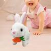Electric Bunny Plush Toy Interactive Rabbit Creative Holiday Gifts Realistic Stuffed