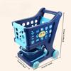 Kids Shopping Cart Toy Kids Trolley Toy Play Kitchen Pretend Play Educational Toy for Boys Girls Not Include Fruit & Food