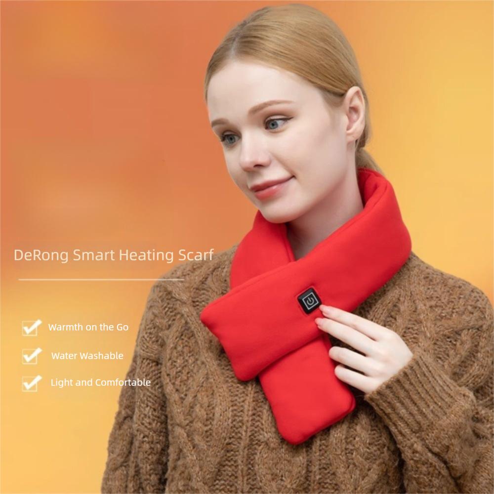 Not Include Battery USB Heated Scarf Temperature Control Neck Wrap Fashion Shawl Winter