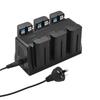 NP-F550 Зарядное устройство Зарядное устройство на 6 гнезд со светодиодными индикаторами Съемная зарядная база 8,4 В, 850 мА