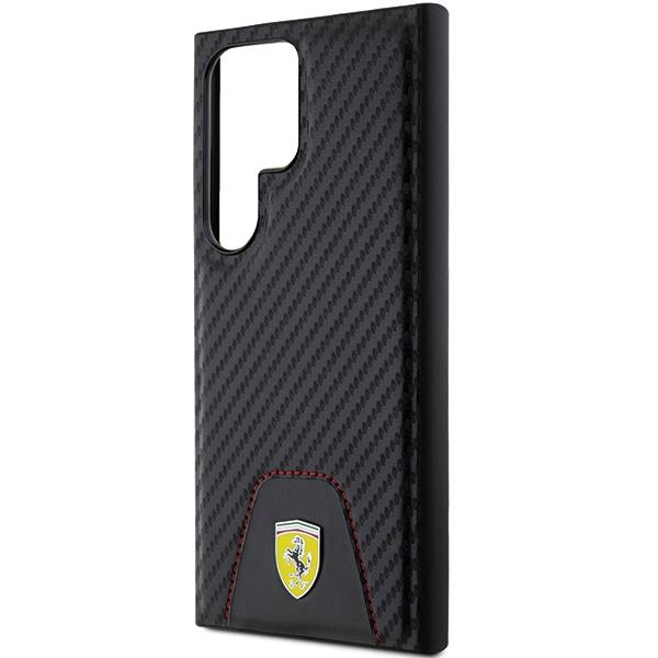 Ferrari FEHCS24LN3PUK S24 Ultra S928 black/black hardcase Carbon Stitched Bottom