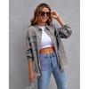 Трансграничный новый европейский и американский уличный стиль потертая джинсовая куртка с отложным воротником для женщин