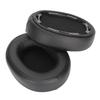 Headphone Cushions Soundproof Memory Foam Soft Protein Leather Replacement Cushions for ATH SR50 Black