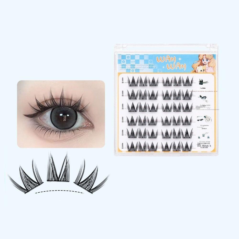 Sweet Adhesive False Eyelashes Makeup False Eyelash Clusters Grafting Lashes