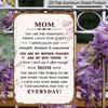 2D Flat, 1pc "Mom You Mean The World To Me" Aluminium Sign - 8"x12" Rustic Cherry Blossom Decor, Inspirational Mother's Day Wall Art, Perfect for Mom