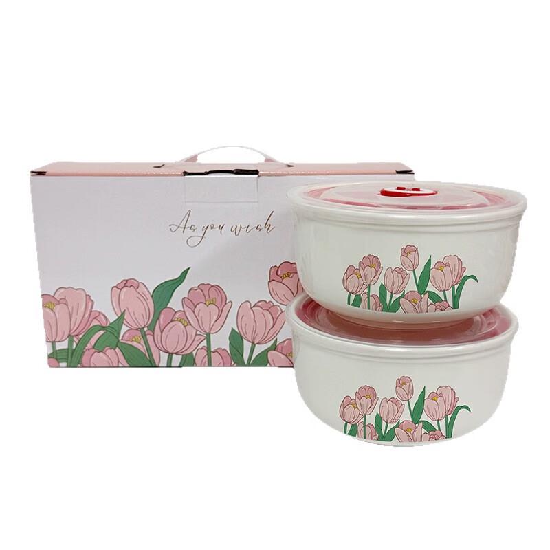Керамическая миска для хранения свежих продуктов Baizi'en Tulip