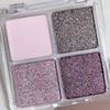 Палитра теней для век Shine 4-цветная с блестками и перламутровым блеском Матовая палитра теней для век для потрясающего макияжа