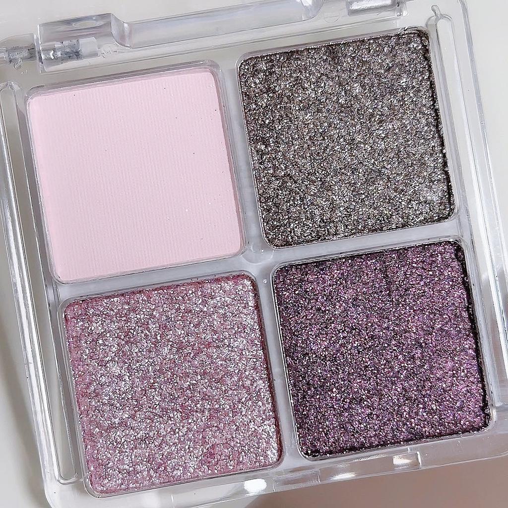 Палитра теней для век Shine 4-цветная с блестками и перламутровым блеском Матовая палитра теней для век для потрясающего макияжа