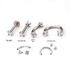 16g Stainless Steel Zircon Piercing Earrings: Lip Studs, Eyebrow Rings, Ear Bone Sticks, C-Shaped Horseshoe Rings.