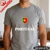 Portugal Soccer Graphic Tshirt Unisex Summer Cotton Short Sleeve Shield Flag Soccer Fan Soccer Party Supplies Casual Daily Wear