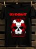 Тяжелая графическая футболка Sevendust Мужская футболка Женские футболки с принтом букв Футболка с коротким рукавом Повседневная уличная футболка Топ