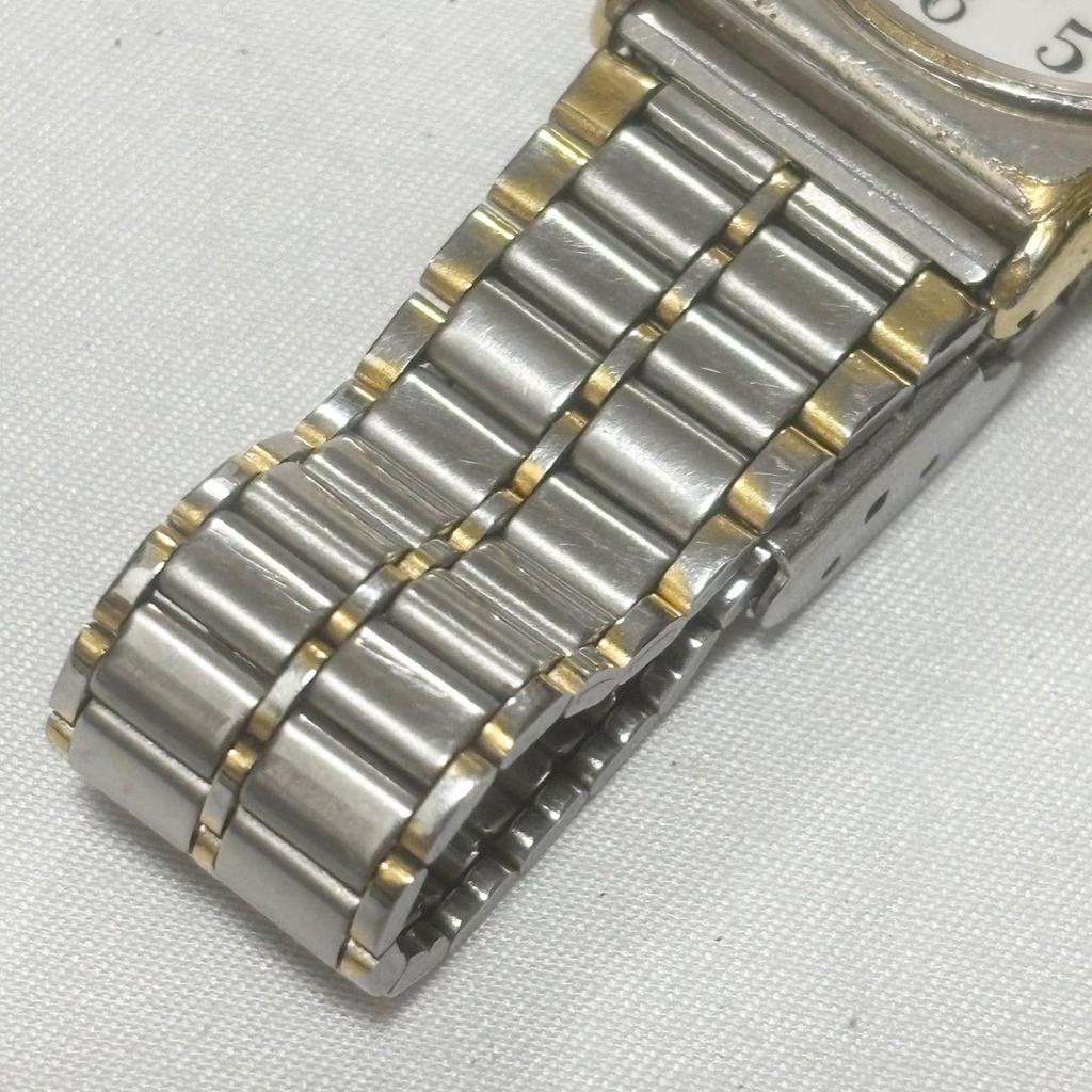 Б/у [Бесплатная доставка] ORIENT/SWIMMER100/C252L1-00/Белый x Серебристый/Кварцевые часы/Батарея разряжена/Работоспособность не подтверждена/Б/у товар/Нерабочий товар