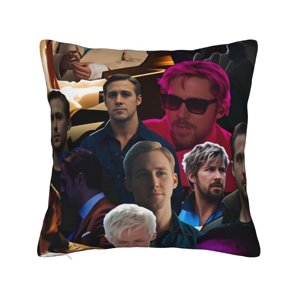 Ryan Gosling Collage Pillowcases Cute Funny Pillow Case For Office Car Home Decor Soft Pillow Cover