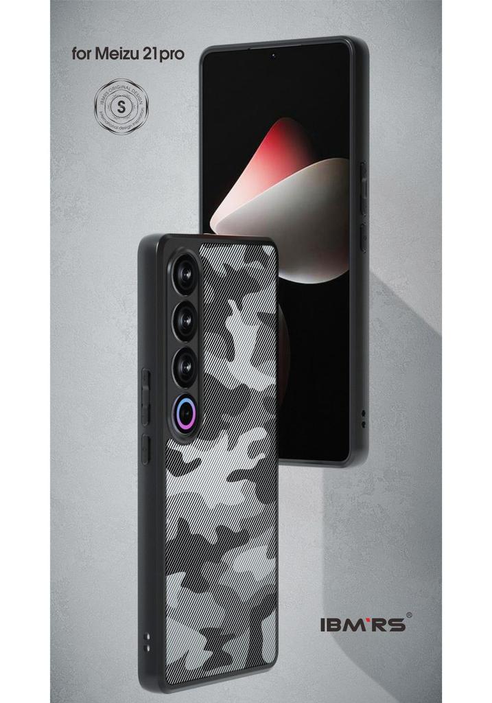 Прочный тактический камуфляжный чехол с ремешком для Meizu 21 Pro