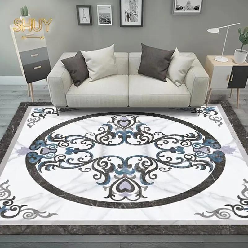 Золотой роскошный ковер для гостиной, дивана, украшения, большой площади, на заказ, высококачественные войлочные ковры 180x280, противоскользящий моющийся напольный коврик