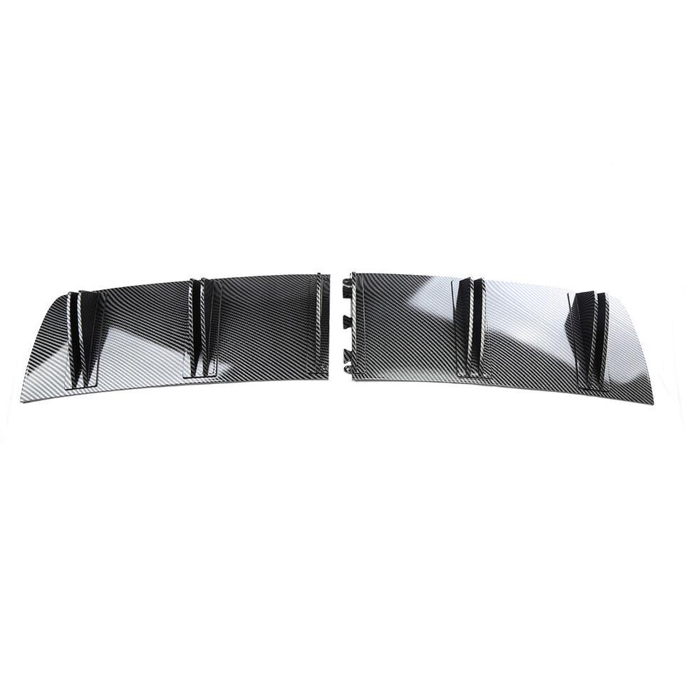Rear Diffuser 5 Fins Bumper Splitter Chin Spoiler Lower Lip For BMW 3 Series M3 E90 335i 328i 323 Shark Universal 81.5cm Body