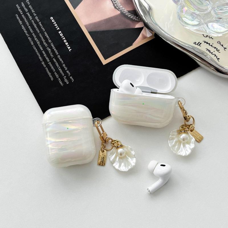 Подходит для AirPods 1/2 поколения, чехол для Bluetooth-гарнитуры, 3-е поколение Pro, имитация рисунка ракушки, Pro2, мягкий чехол