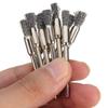 10Pcs Wheel Wire Pen Brush Steel Cup Brush Rotary Tool Polishing Set Accessories Kit For Cleaning Grinding Polished