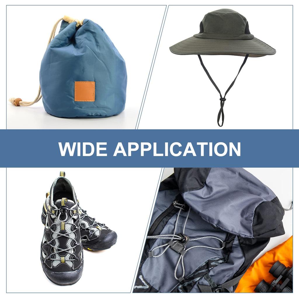 uxcell 8pcs Metal Cord Lock 6mm Single Hole Toggle Spring