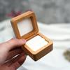 Retro Wood Rings Box Exquisite Ring Earring Holder Simple Earrings Display Tray  Desk