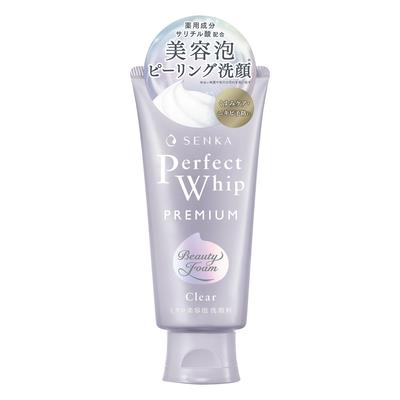 SENKA Premium Perfect Whip Clear 120 г очищающая пенка для лица пилинг тусклость омертвевшая кожа поры грязь (Квази-лекарство)