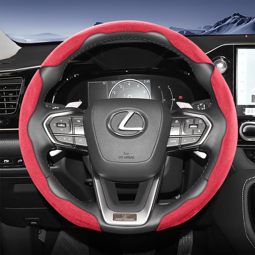 Подходит для спортивного рулевого колеса Lexus из замши, разъемного типа на кнопках, нескользящее и прочное, для моделей таких как Rx Nx Es Gx Lbx Ux Is Rz Lx