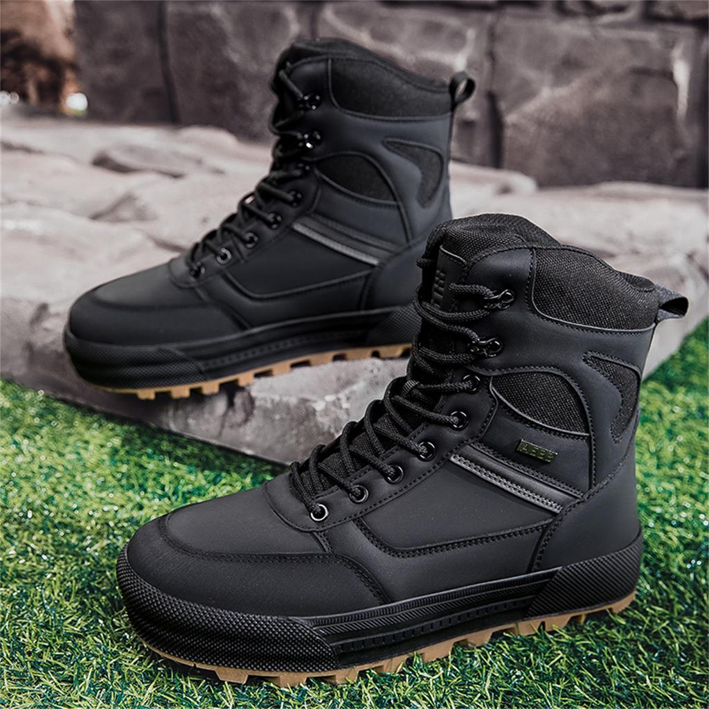 TUINANLE Мужская обувь Уличные походные ботинки Осенние Высокие Износостойкие Нескользящие Походные Внедорожные Спортивные ботинки