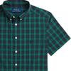 Polo Ralph Lauren Рубашка с коротким рукавом Color Block Клетка с вышитым логотипом Детские топы Зеленый CWPOWOVY6820469-300