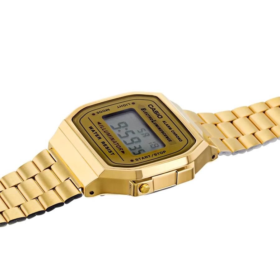 Casio Полимерный корпус Ремешок из нержавеющей стали Мужские кварцевые часы A168WG-9W