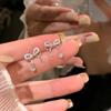 Гот Harajuku модные розовые персиковые серьги-подвески с сердечками для женщин Egirl милые крутые эстетические аксессуары Y2K ювелирные изделия