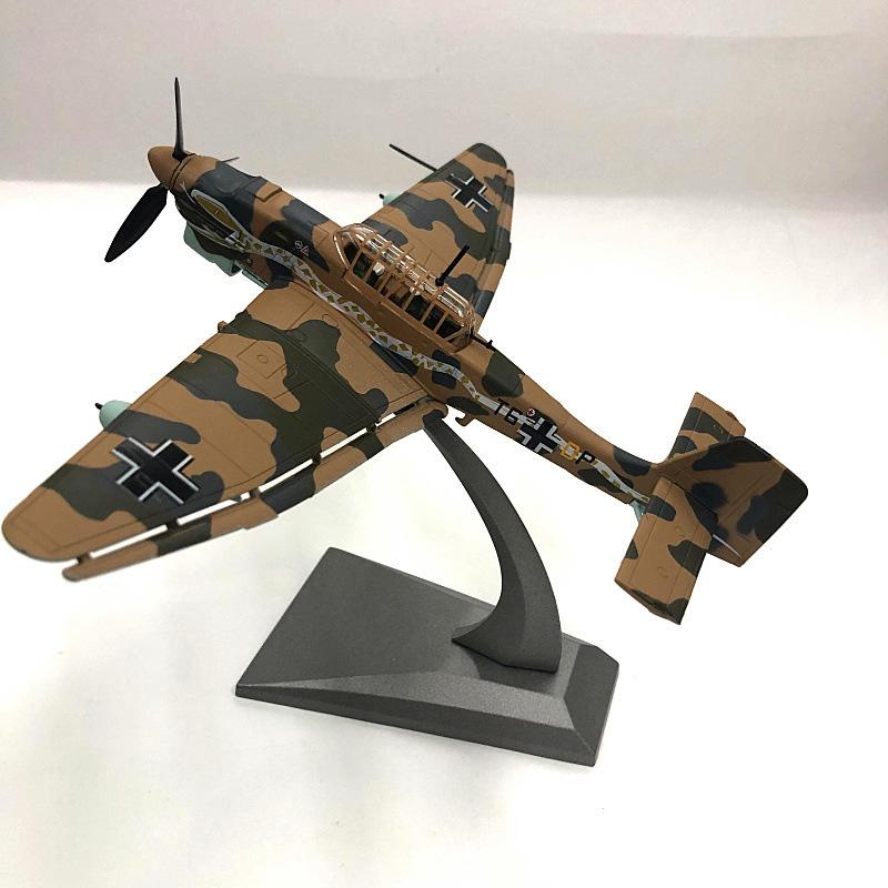 Масштаб 1/72 Литой сплав Модель Истребитель Юнкерс JU-87 Военный Ракетный Бомбардировщик Коллекционировать Подарки