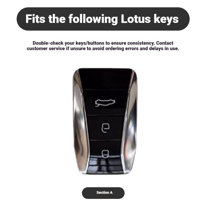 Чехол-брелок на 3 кнопки для автомобиля Lotus Emira, защитный корпус из цинкового сплава с кожаной вставкой, аксессуары-брелок