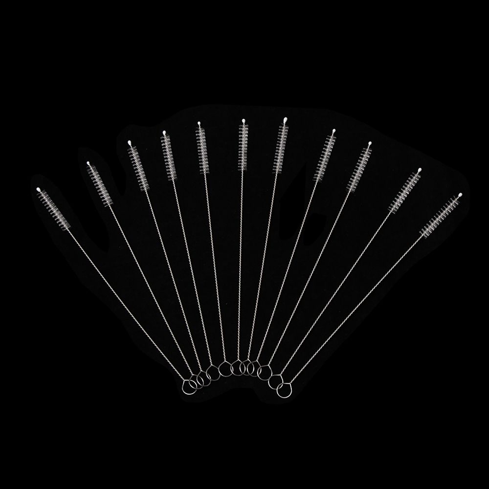 1/5PCS New Stainless Steel Spiral Handle Soft Cleaning Tools Bottle Brush Straw Cleaner Water Cup
