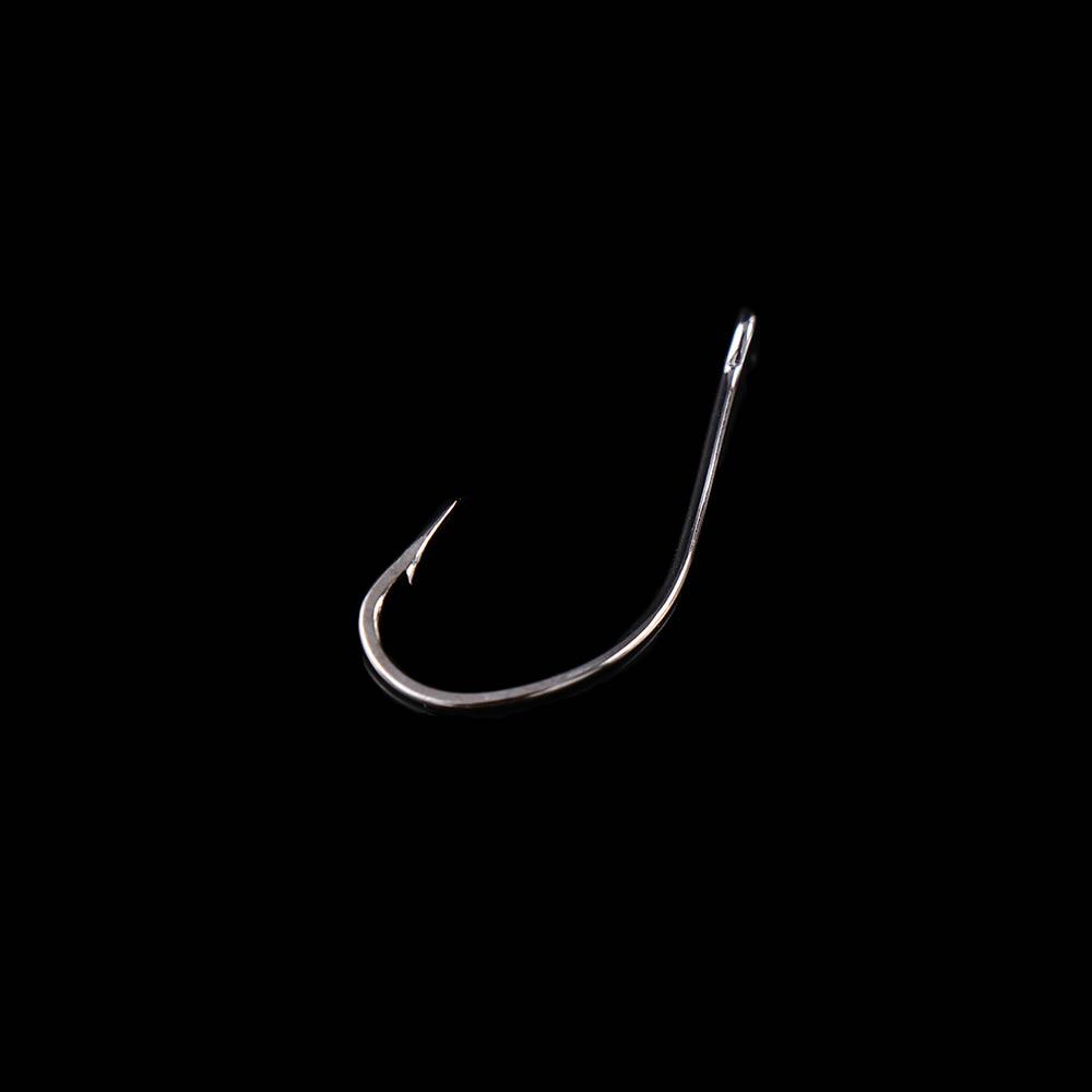 Sea Pint Hook Barbed Fishing Hooks Big Long Shank Flattened Sharped Fishhooks Off-set Fishing Hook