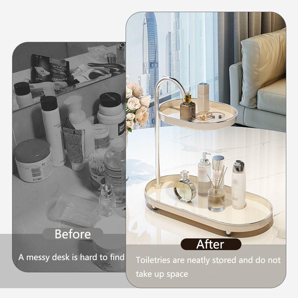 Space Saving 2 Tier Makeup Organizer Makeup Storage Display Stand  Dressing Table
